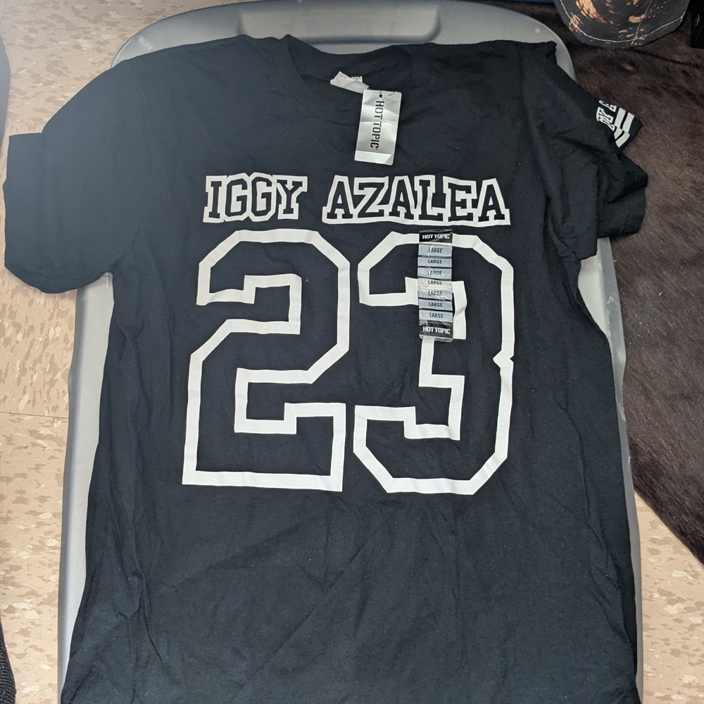 Iggy Azalea Black Graphic T-Shirt